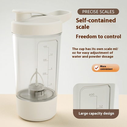 Rechargeable Electric Protein Shaker Bottle (14 oz)