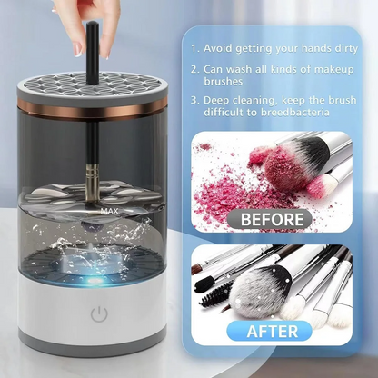Electric Makeup Brush Cleaner - Wash and Dry Brushes in Seconds