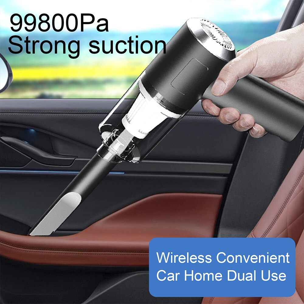 Cordless Handheld Car Vacuum - 120W Portable Mini Vacuum