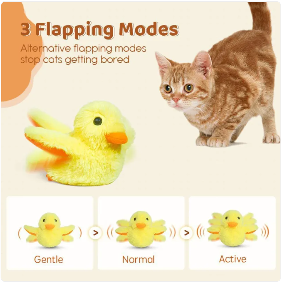 Interactive Flapping Duck Cat Toy