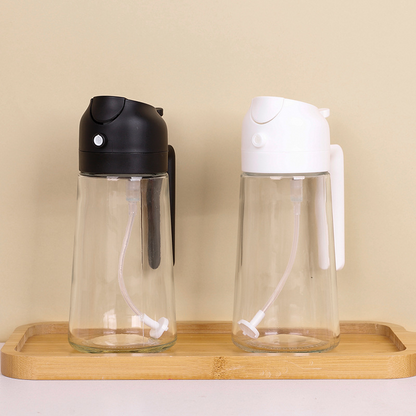 2-in-1 Glass Oil Dispenser & Sprayer