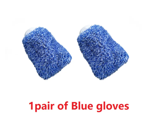 Plush Microfiber Car Wash Mitts (2-Pack)