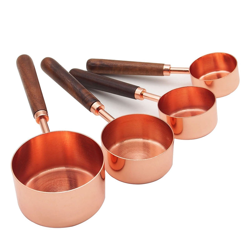 Copper Measuring Cups & Spoons Set (8-Piece)