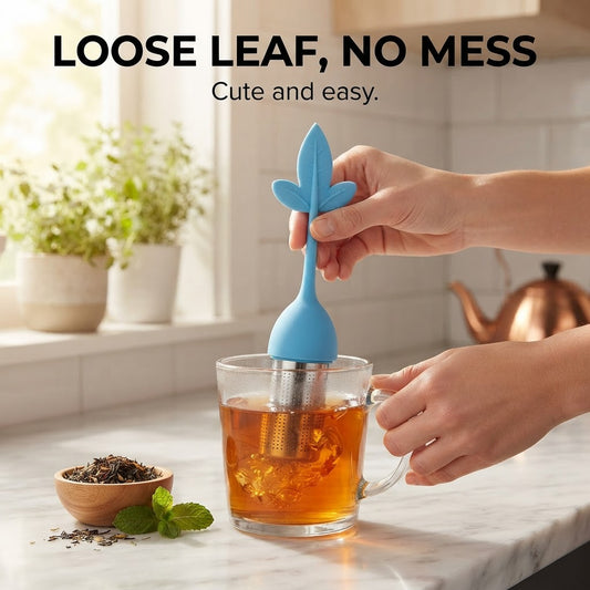 Silicone Tea Infuser - Loose leaf, no mess