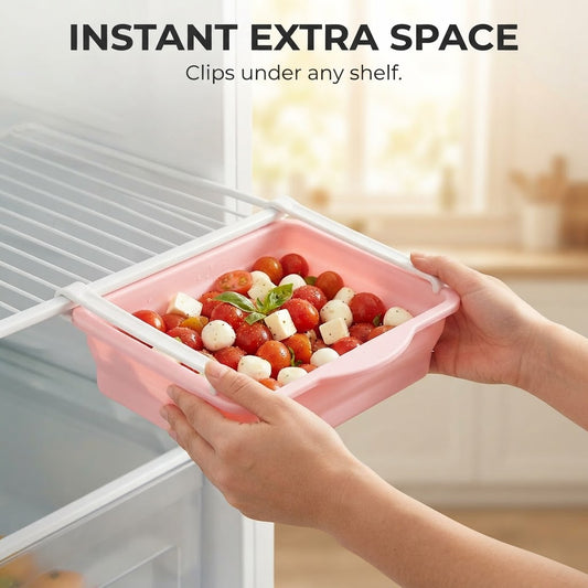 Pull-Out Fridge Organizer Drawer - Instant extra space