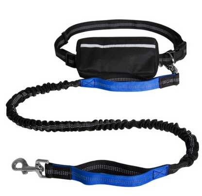 Hands-Free Reflective Dog Leash with Waist Pouch