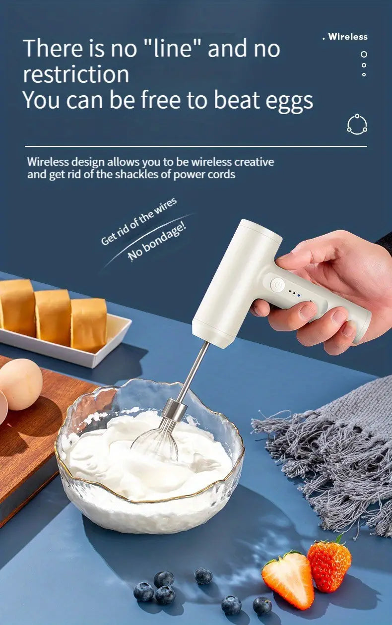 Cordless Rechargeable Hand Mixer