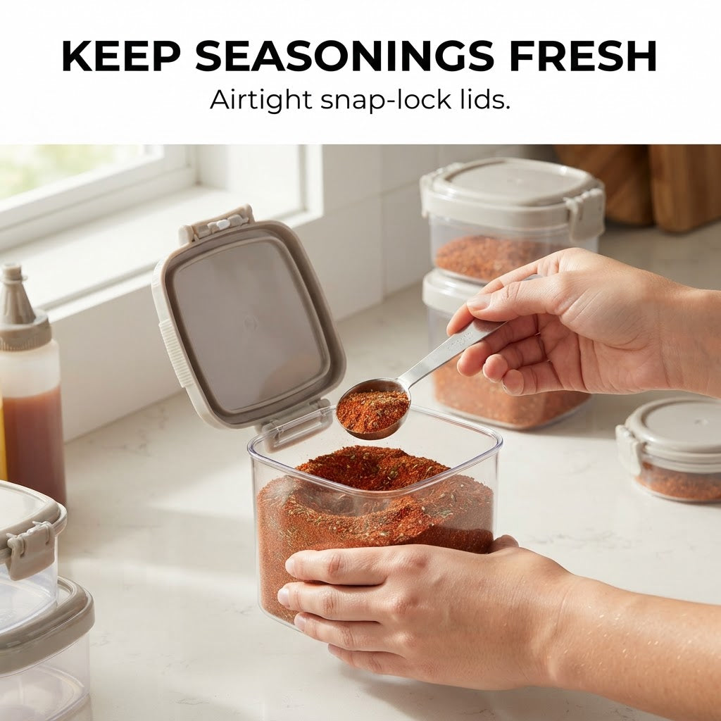 Airtight Seasoning Box - Keep seasonings fresh