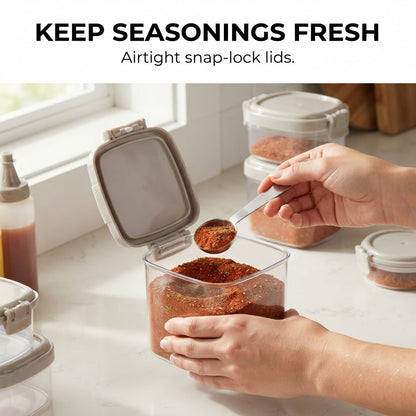 Airtight Seasoning Box - Keep seasonings fresh