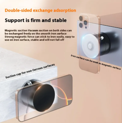 Magnetic Foldable Phone Mount - Sticks Anywhere