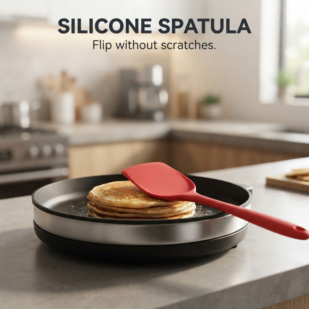 Heat-Resistant Silicone Spatula