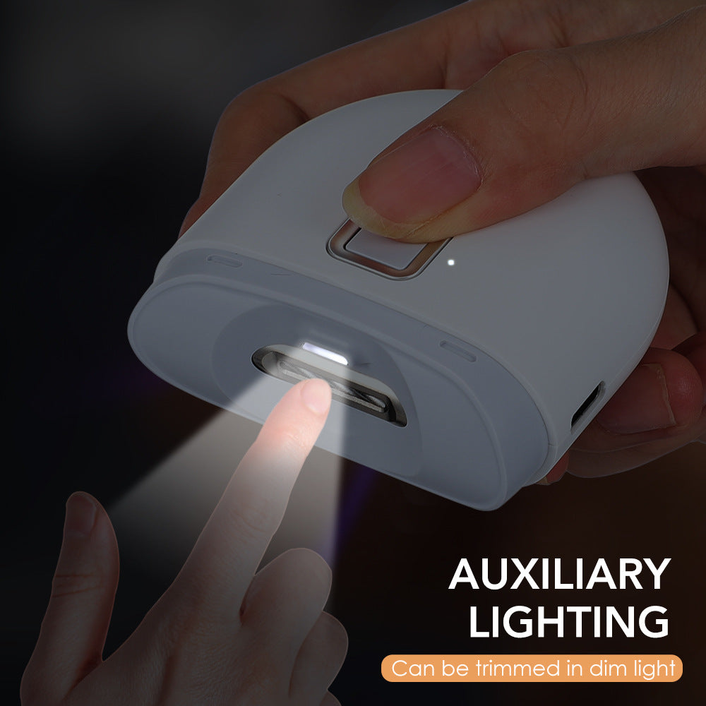 Automatic Electric Nail Clipper with LED Light