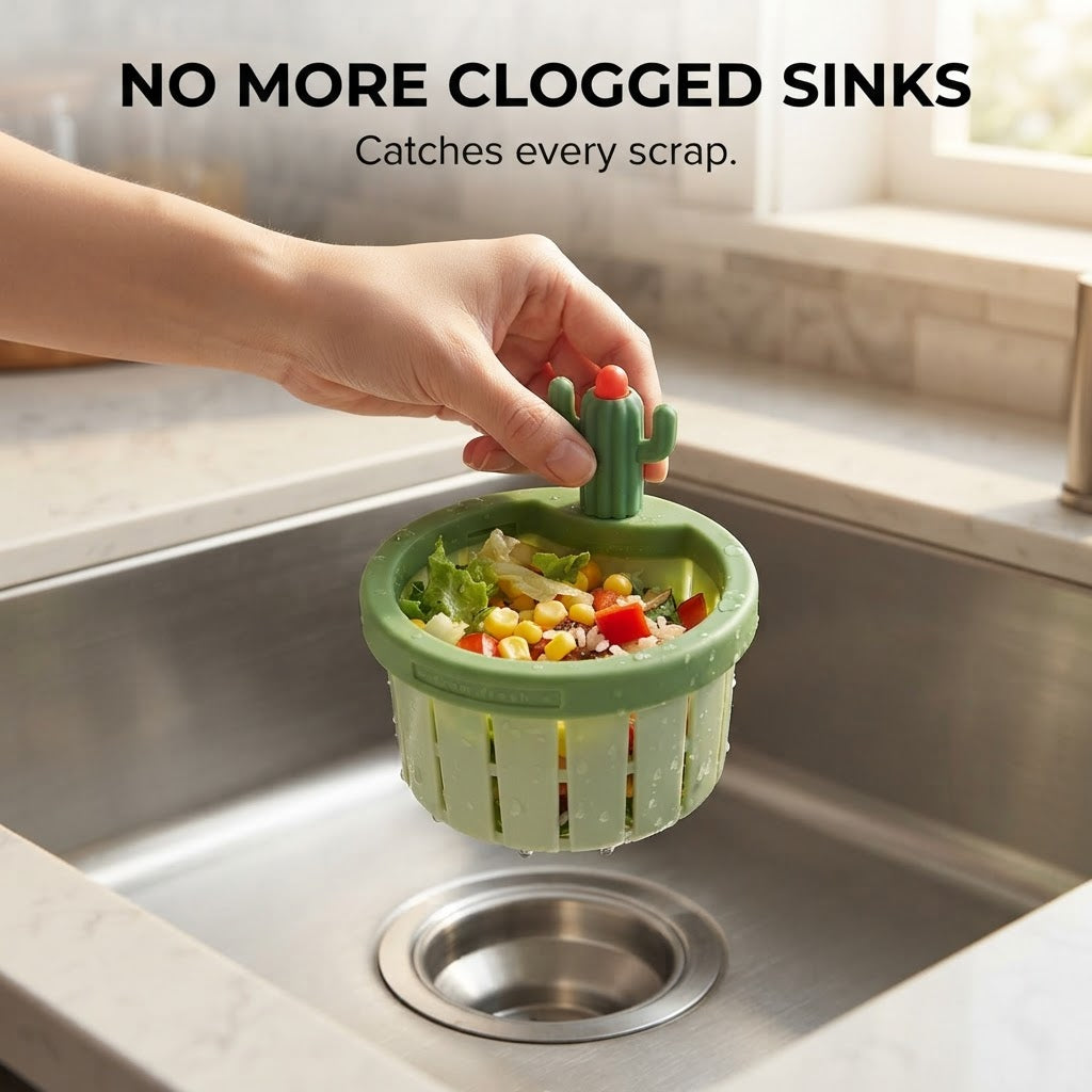Cactus Sink Strainer - No more clogged sinks