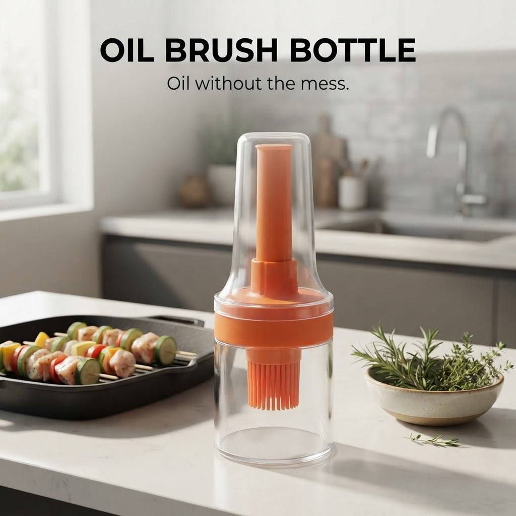 Silicone Oil Brush Bottle