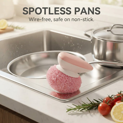 Dish Scrubbing Balls - Spotless pans