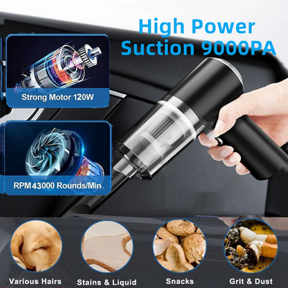 Cordless Handheld Car Vacuum - 120W Portable Mini Vacuum