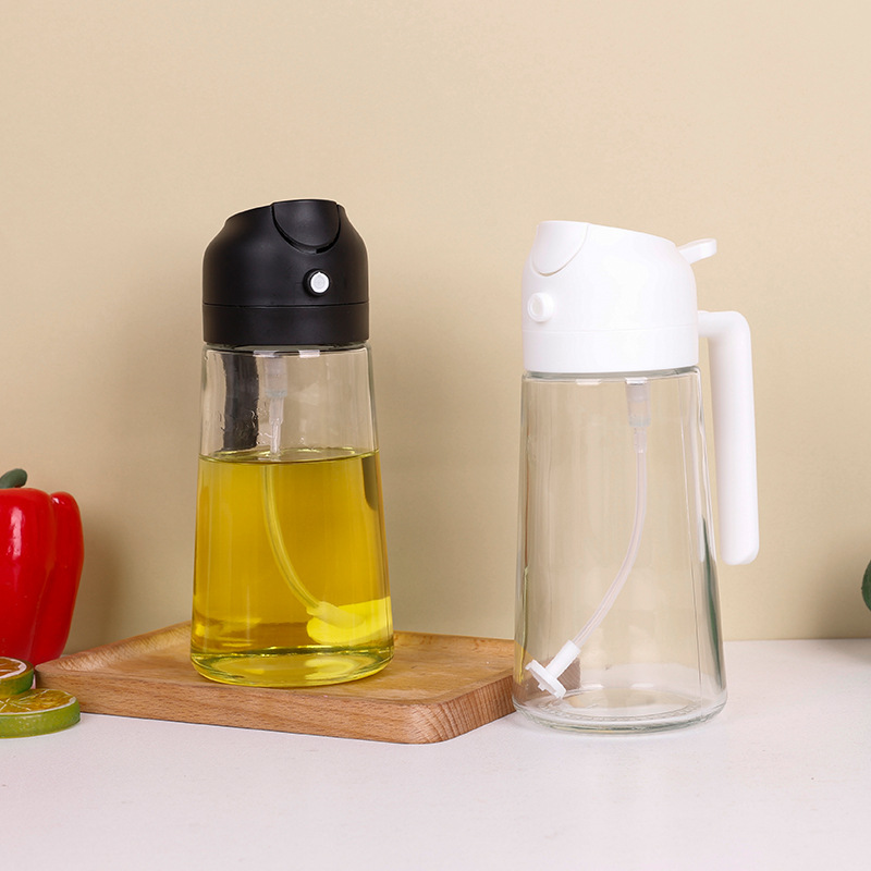 2-in-1 Glass Oil Dispenser & Sprayer