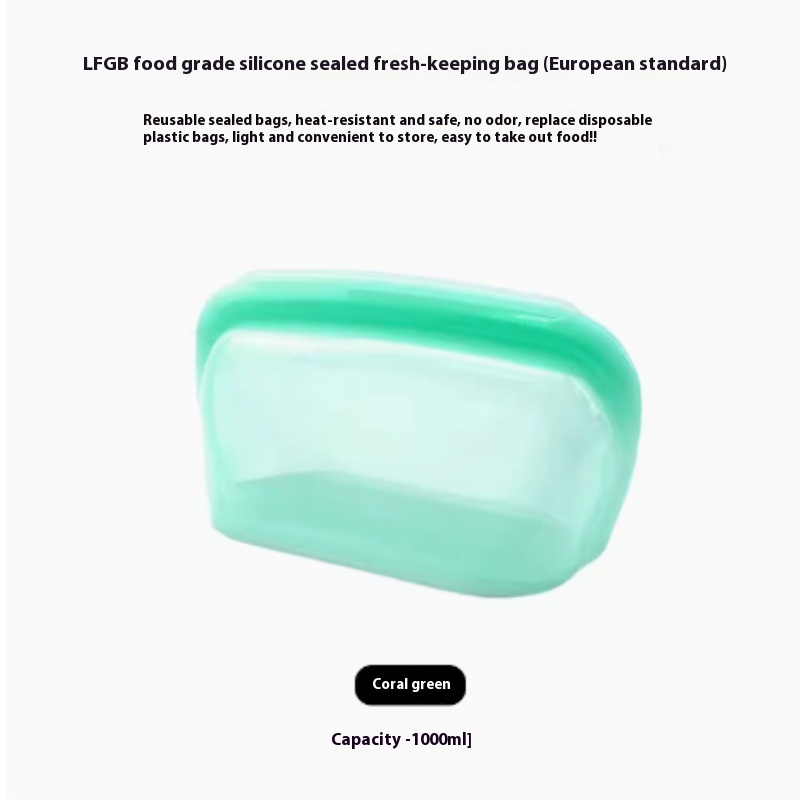Reusable Silicone Food Storage Bag