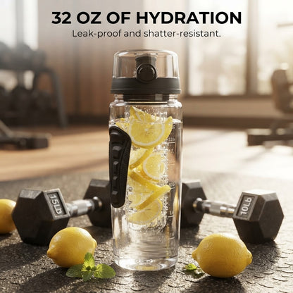 Fruit Infuser Water Bottle - 32 oz of hydration