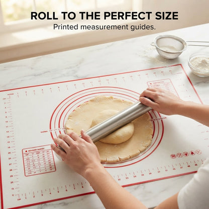 Silicone Baking & Pastry Mat - Roll to the perfect size