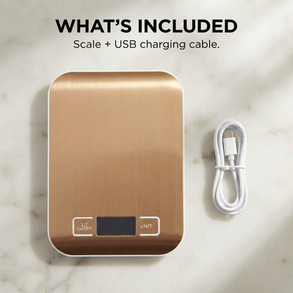 Rechargeable Digital Kitchen Scale - What's included