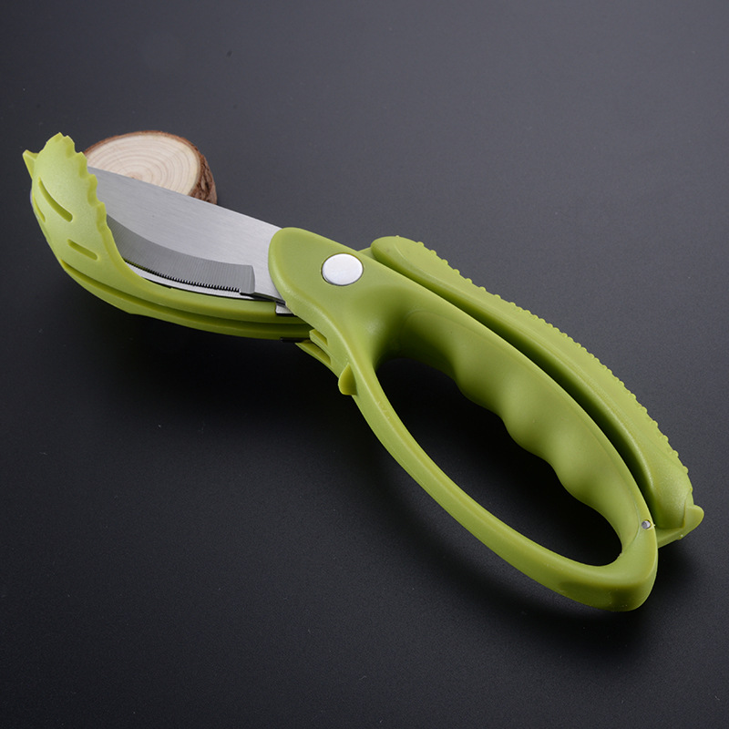 Salad Chopper Scissors - Chop Right in the Bowl