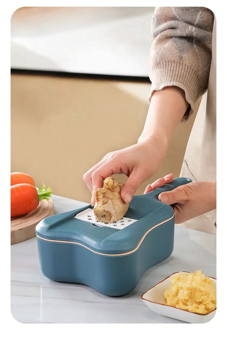 Mandoline Slicer with Hand Guard & Container
