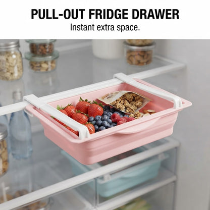 Pull-Out Fridge Organizer Drawer