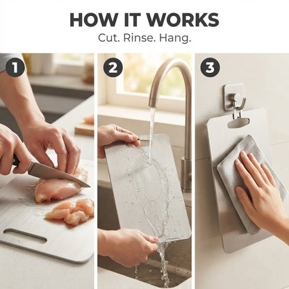 Stainless Steel Cutting Board - How it works