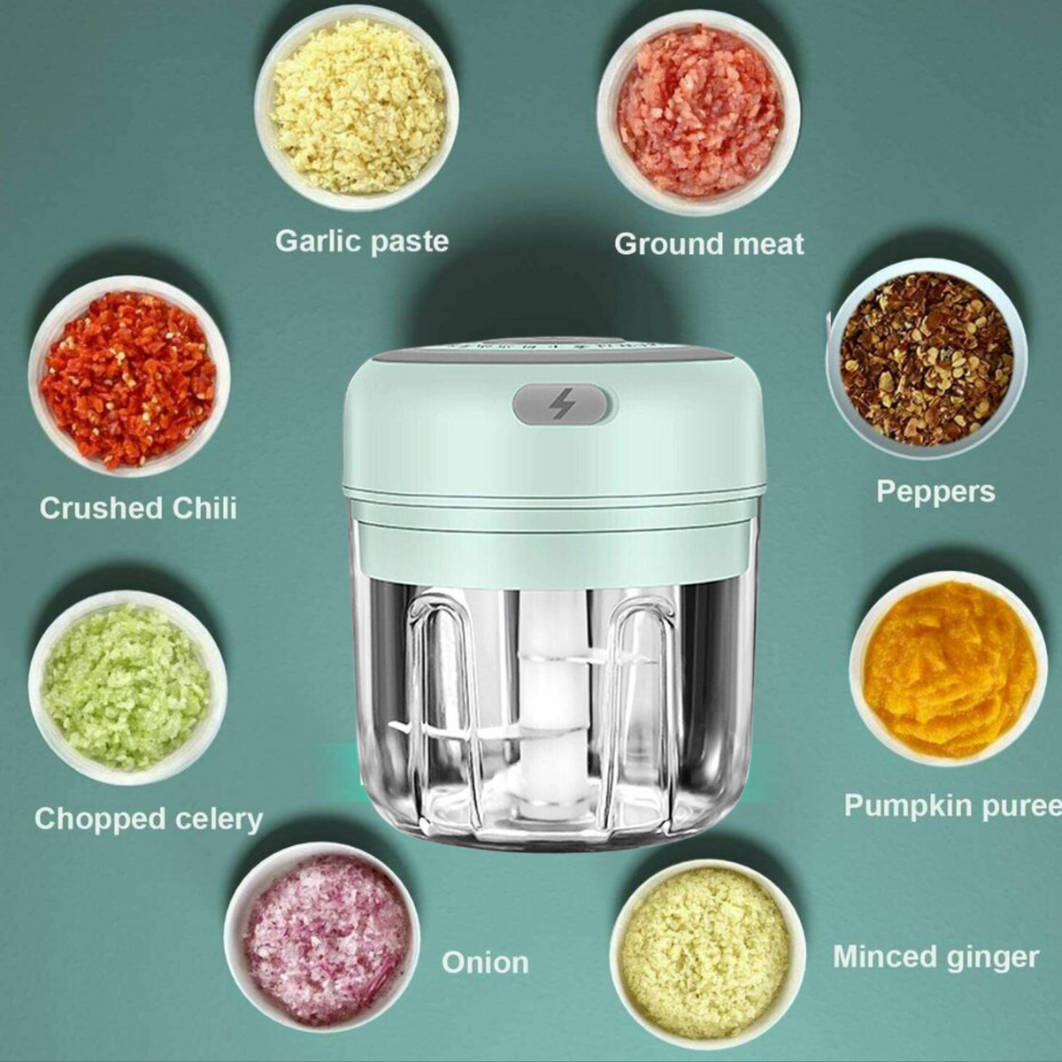 Cordless Electric Garlic & Veggie Chopper