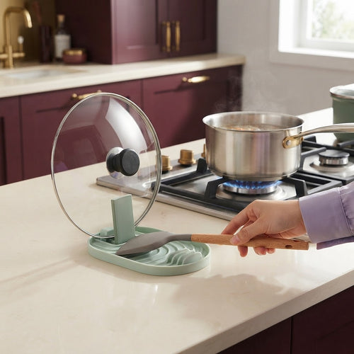 Folding Pot Lid Holder & Spoon Rest