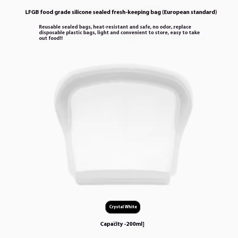 Reusable Silicone Food Storage Bag