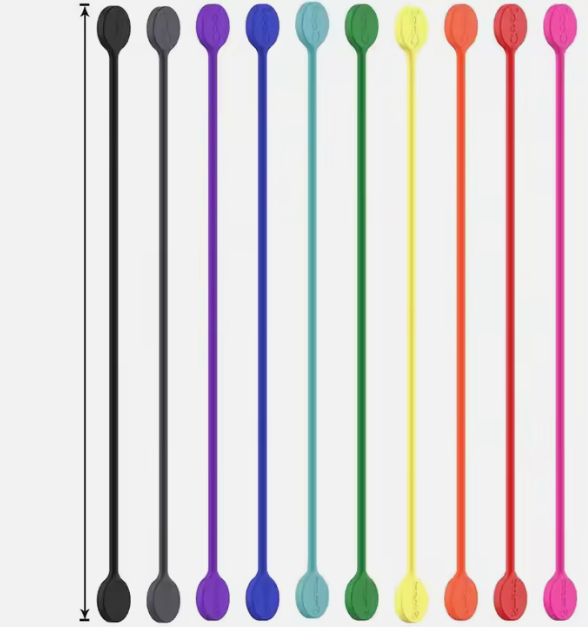 Magnetic Silicone Cable Organizer (5-Pack)