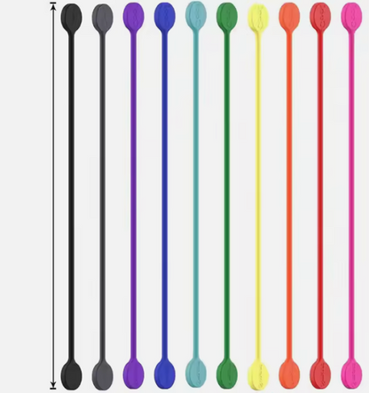 Magnetic Silicone Cable Organizer (5-Pack)