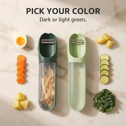 Veggie Peeler with Storage Tube - Pick your color