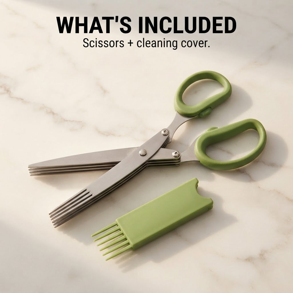 5-Blade Herb Scissors - What's included