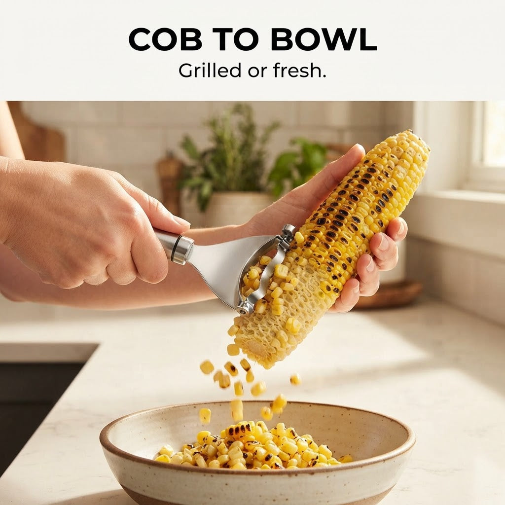 Corn Stripper Tool - Cob to bowl