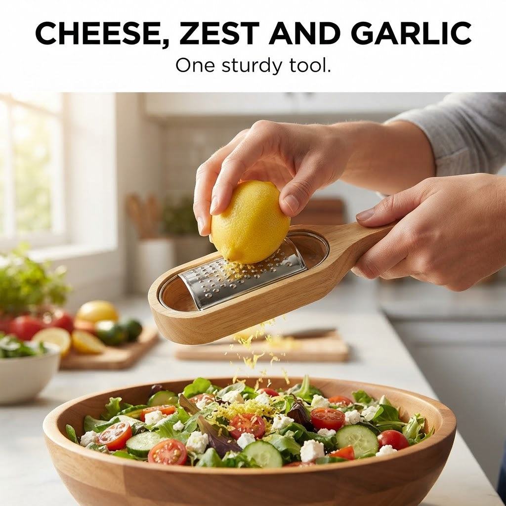Handheld Cheese Grater - Cheese, zest and garlic