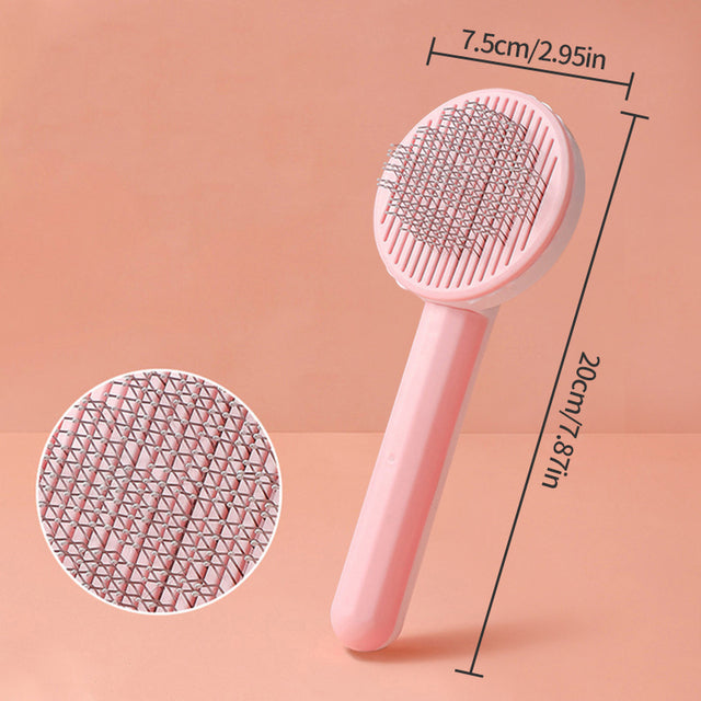 Self-Cleaning Slicker Brush for Cats & Dogs