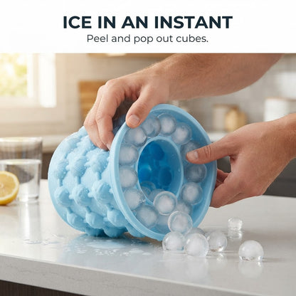 Ice Cube Bucket Mold - Ice in an instant