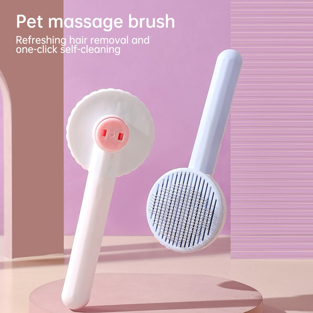 Self-Cleaning Slicker Brush for Cats & Dogs