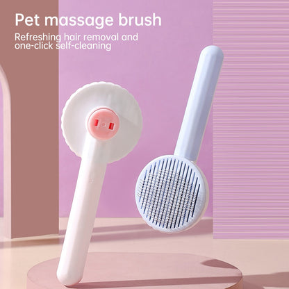 Self-Cleaning Slicker Brush for Cats & Dogs