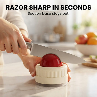 Suction Base Knife Sharpener - Razor sharp in seconds