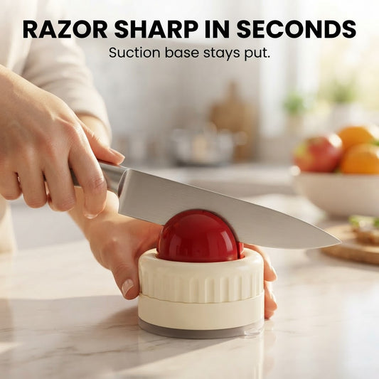 Suction Base Knife Sharpener - Razor sharp in seconds