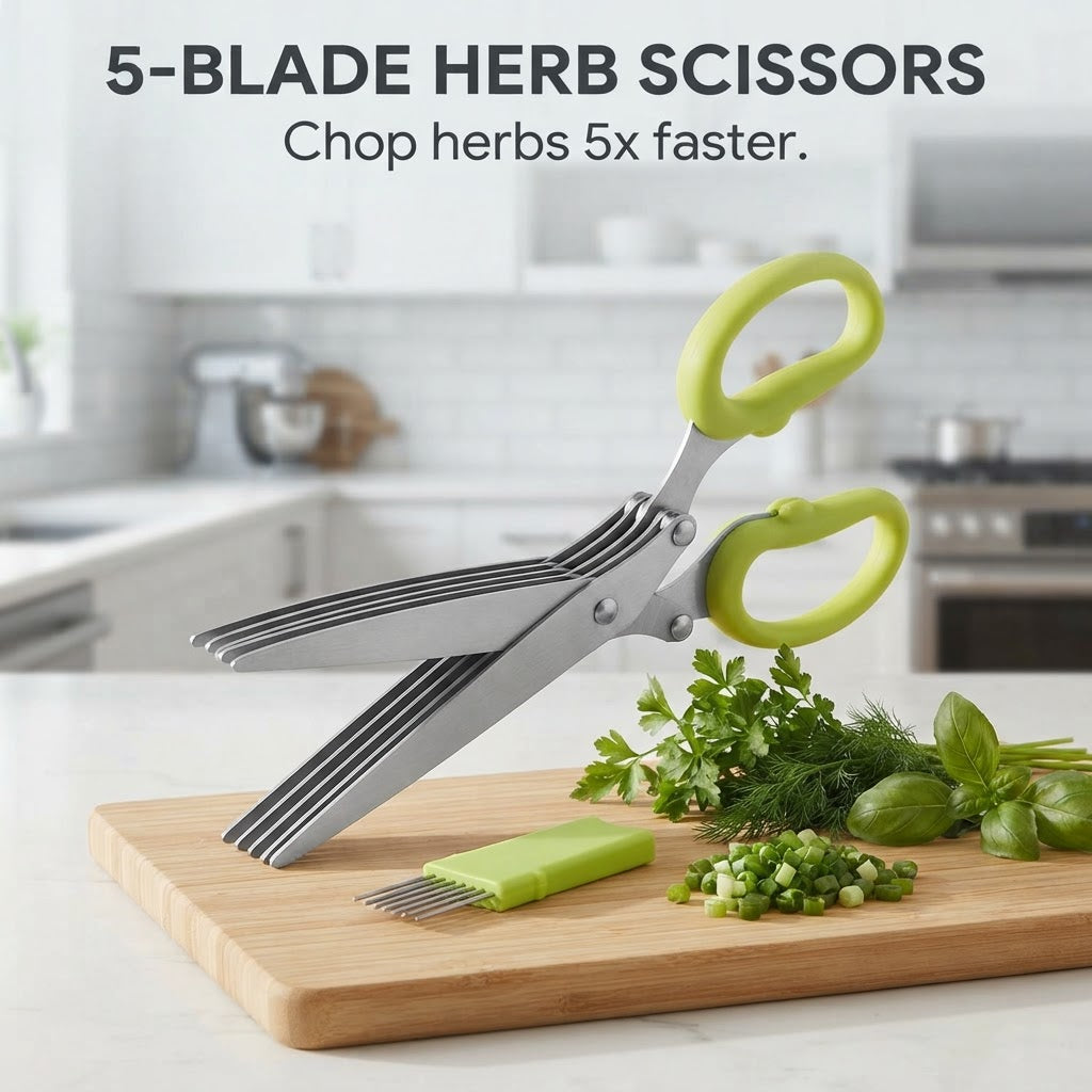 5-Blade Herb Scissors