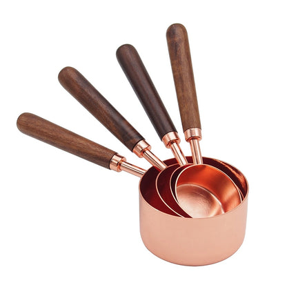 Copper Measuring Cups & Spoons Set (8-Piece)