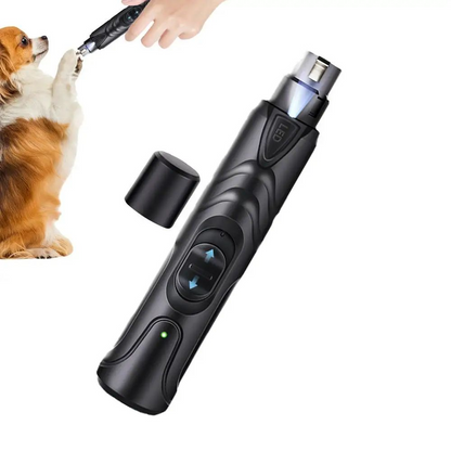 Rechargeable LED Pet Nail Grinder - Quiet 2-Speed