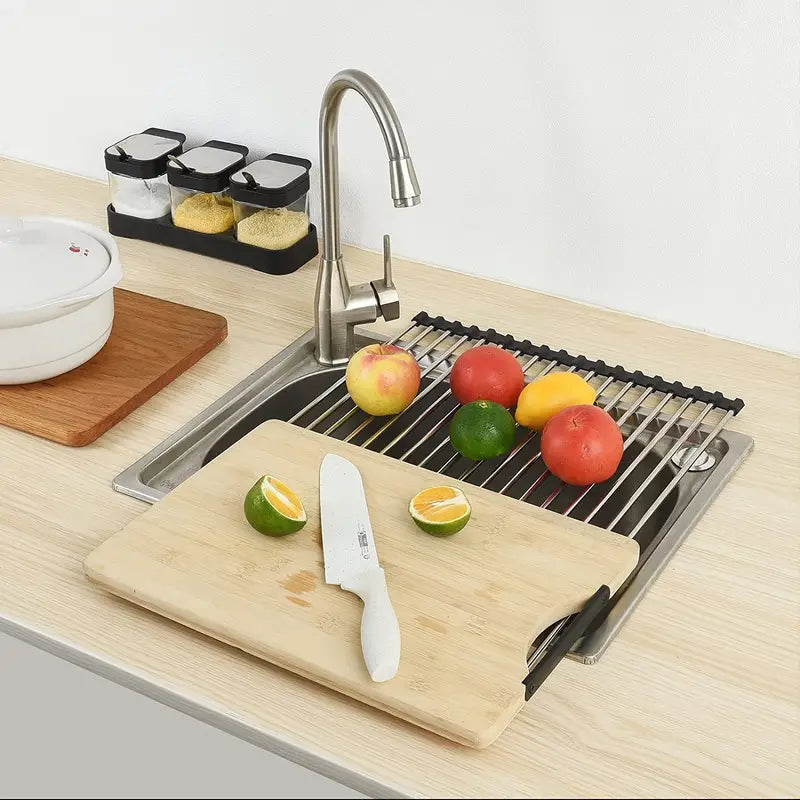 Roll-Up Over-the-Sink Drying Rack