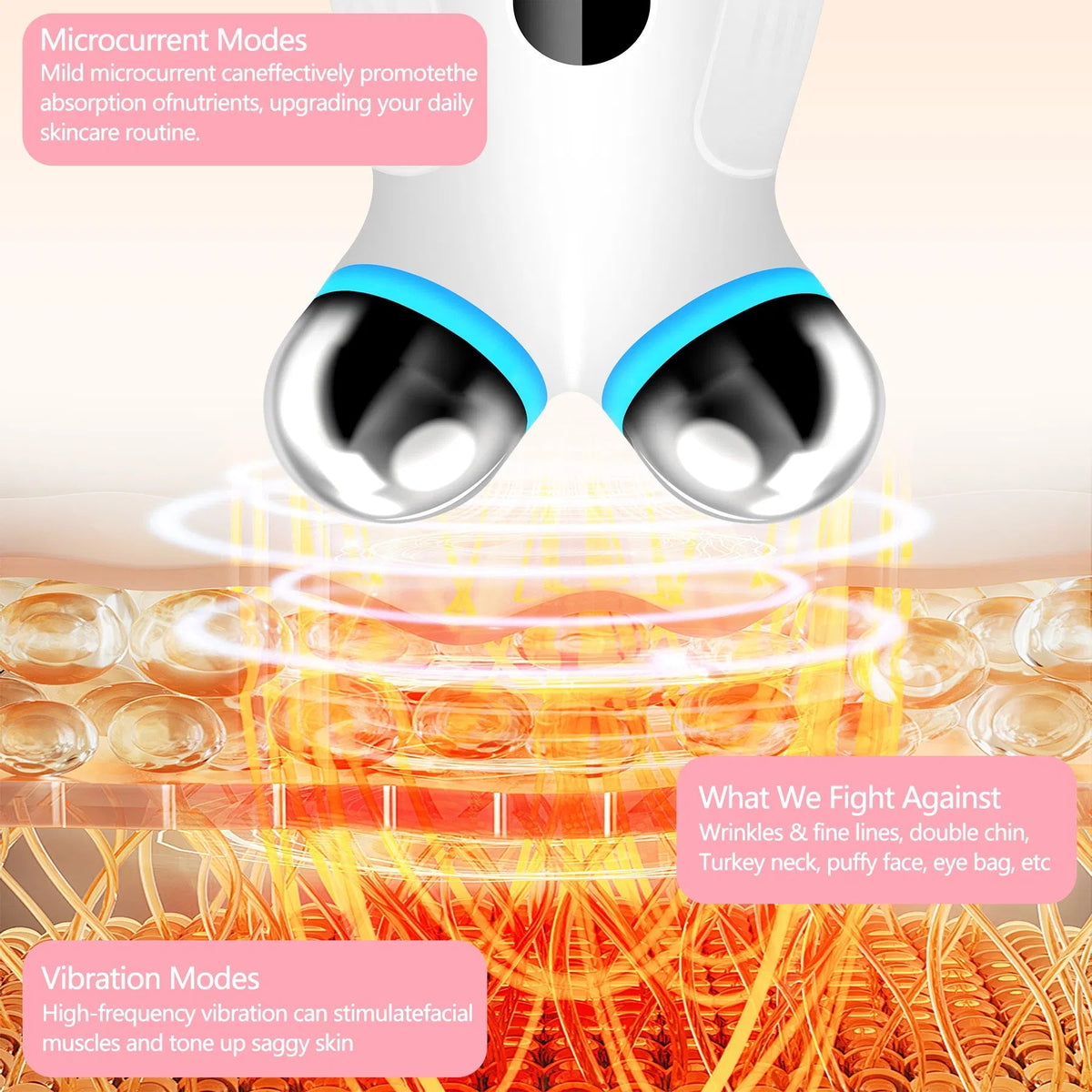 Microcurrent Face Sculpting Device - At-Home Facial Toning Tool