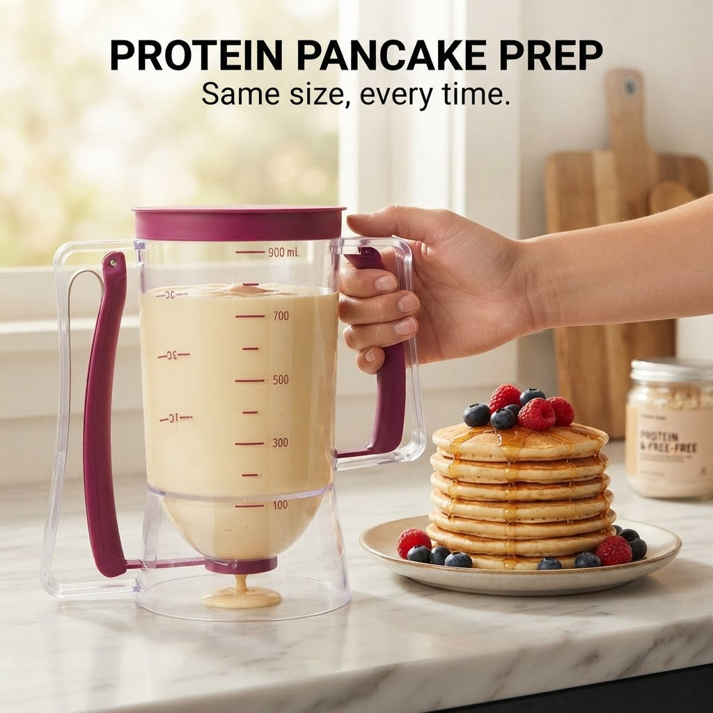 Pancake Batter Dispenser - Protein pancake prep